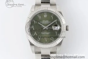 Good Copy Rolex Watches Green 41 V Oyster Steel VR3235 JDF Markers SS Dial Bracelet Sundust Arabic QuickDry DateJust 904L on 2238 0111
